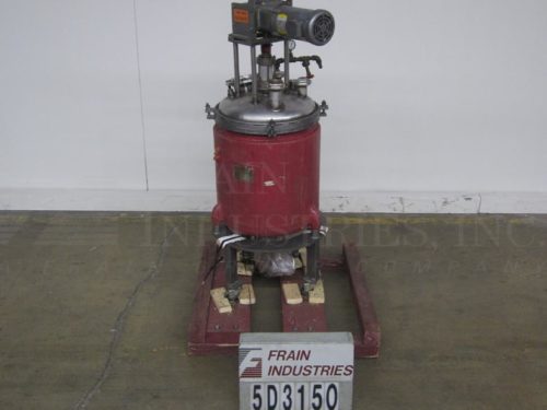 Pfaudler Robbins Meyers Tank Reactor SS 20 Gal