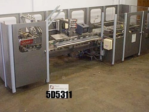 Langen装饰品半景观照片。胶水(半)B1M SEMI自动间歇动作9“中心编码器Nordson AB PLC到120 CPM