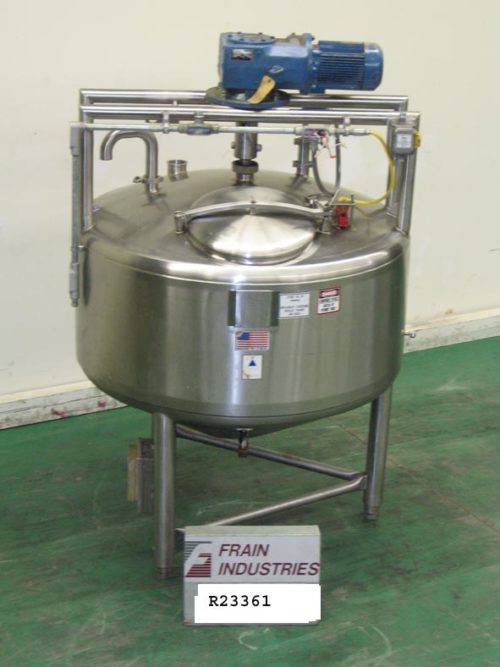 Precision不锈钢罐处理器照片200 GAL 200 GAL,304L S / S,JKT,刮