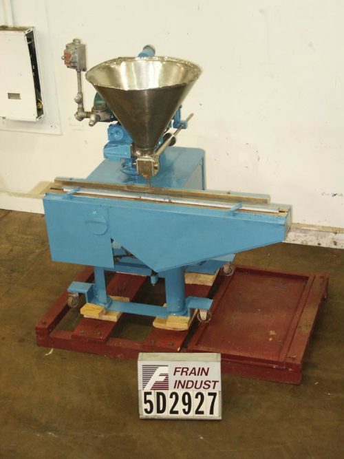 照片的MRM埃尔金填料膏单S/S单阀活塞填料额定20 cpm，目前设置填充9盎司