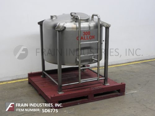 坦克SS单墙300 Gal 300加仑316不锈钢墙圆顶储罐