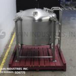 坦克SS单墙300 Gal 300加仑316不锈钢墙圆顶储罐