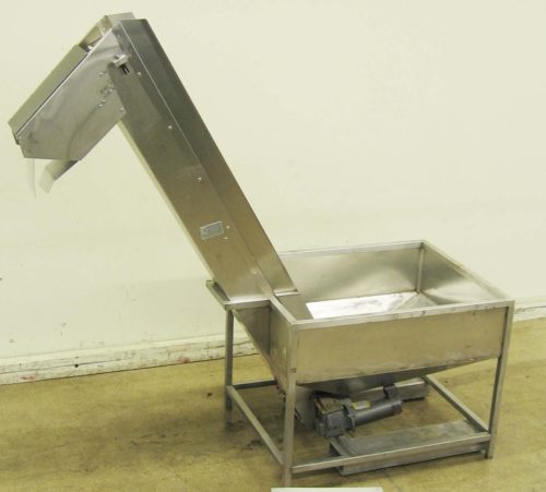 卡尔·克莱门特给料机倾斜/夹板式UH2000皮带照片，94“卸料，夹板：7”宽x 3”高宽/深