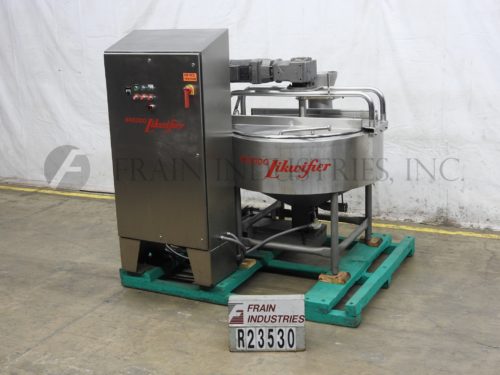 图片的Breddo混合器液体液化LORWWSS 200加仑，S/S，刮，锥形底部